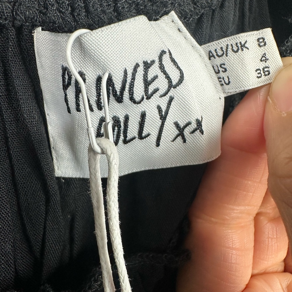 NWT The Love Galore Romper Black Ruffled Princess Polly - Picture 8 of 13